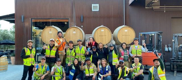 Booker Vineyard harvest team.
