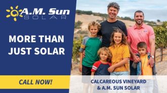 A.M. Sun Solar helps Calcareous Vineyard harness the power of the sun