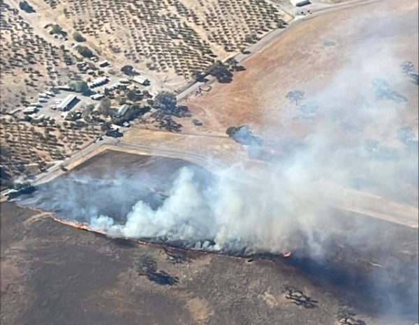Vegetation fire east of Templeton contained at 30 acres