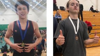 Gabriel Morones and Chris Jewett PRHS wrestling