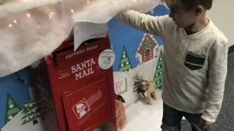 Levi Holt Mailing Santa Letter