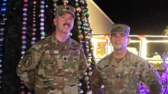 Kuwait-deployed soldiers send holiday messages to local loved ones