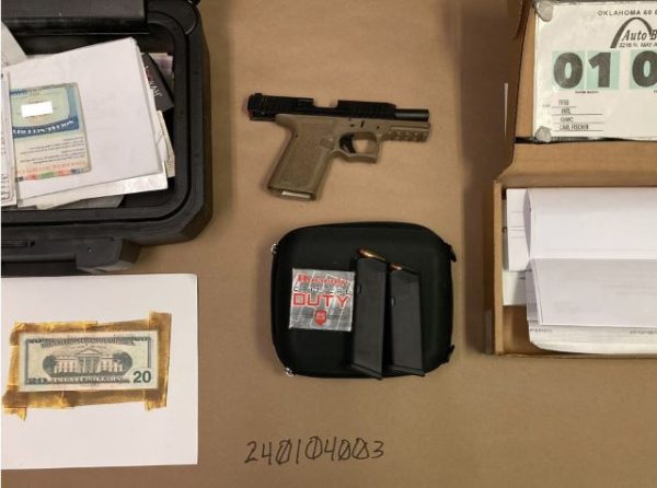 Convicted felon apprehended: stolen car, concealed weapon found