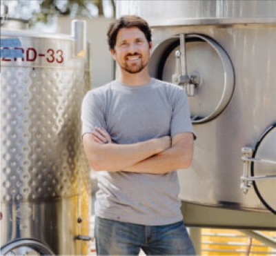 Nate Hall photo from Jada Vineyards
