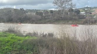 Crews conduct rescue boat training session along the Salinas River