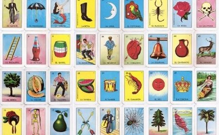 Craft an embroidered Lotería card at the library