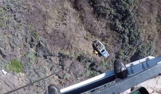 Man rescued after driving vehicle off of cliff near Big Sur
