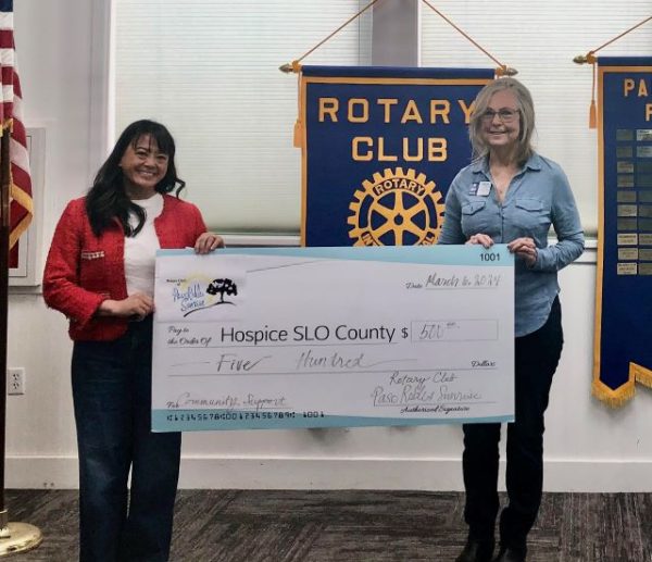 Paso Robles Sunrise Rotary donates to Hospice SLO