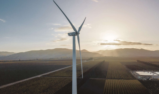 Winery celebrates six years of wind-powered energy