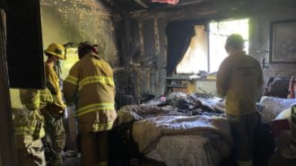 Firefighters contain house fire in Paso Robles Sunday