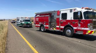 Three injured in Highway 46 rollover accident