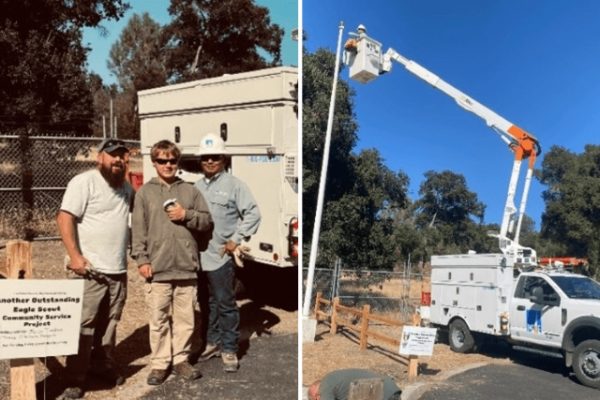 PG&E employee helps local teen earn Eagle Scout Rank