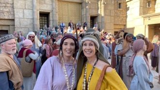Mother daughter duo once again play extras in The Chosen series