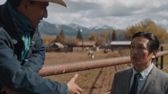 Film still from Tokyo Cowboy.