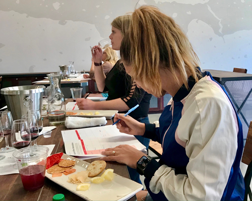 MWWine School's WSET Level 1 Wine and Food Pairing Exercise at Broken Earth Winery in Paso Robles