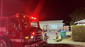 Residential structure fire contained in Paso Robles