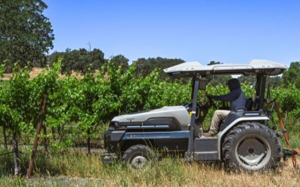 Local winery implements 'driver optional' electric tractors