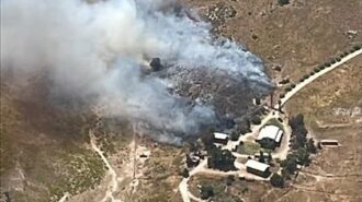 Vegetation fire contained Monday near Creston