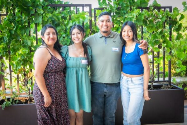 2024 Scholar Rosa Martinez Rodriguez, second from left, and family.