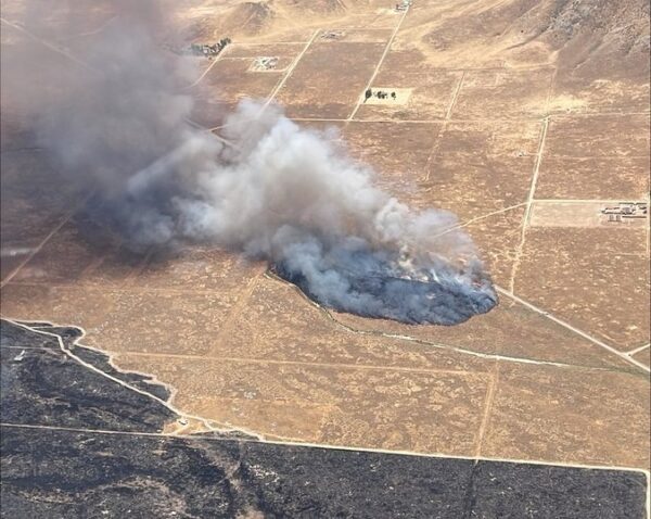 grass fire california valley