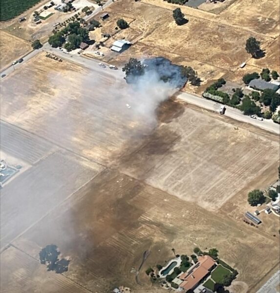 grass fire north of paso