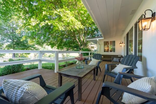 property also includes a barn, agricultural buildings, and a pond