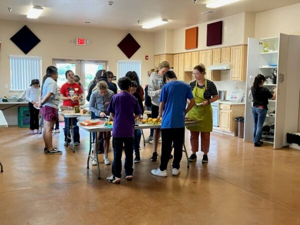 Students participate in a cooking class put on by Paso Robles Public Library.