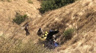 Driver travels off cliff in Cambria, two injured