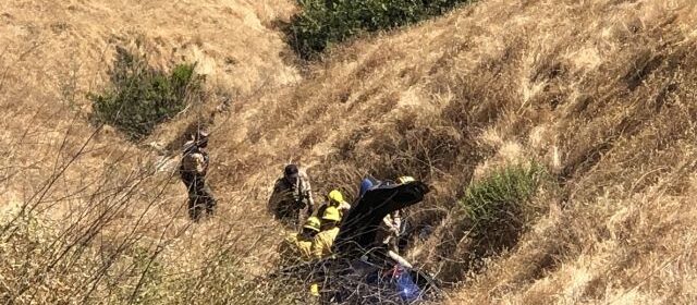 Driver travels off cliff in Cambria, two injured