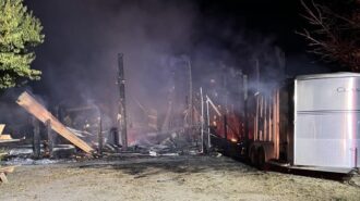Crews contain barn fire in rural Paso Robles