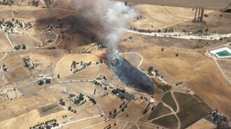 Firefighters halt fire in San Miguel