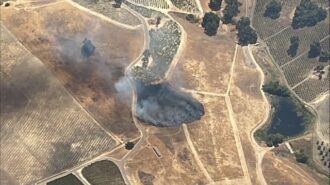 Fire controlled near Chimney Rock Road