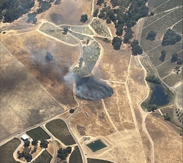 Fire controlled near Chimney Rock Road
