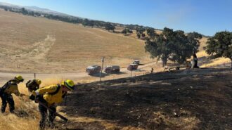 Local ranchers assist fire crews containing brush fire Friday