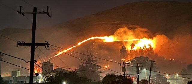 Early morning fire prompts evacuations in San Luis Obispo