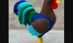 Craft a felt rooster with the Paso Robles City Library