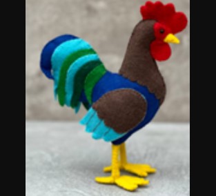 Craft a felt rooster with the Paso Robles City Library
