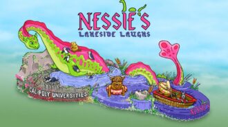 Cal Poly Rose Parade float inspired by Loch Ness