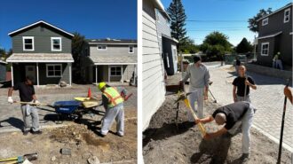 Cadets volunteer 275 hours for Habitat SLO in Paso Robles