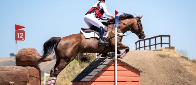 Renee Kalkman and Flame Eternal winning Advanced at the 2024 Twin Rivers Summer H.T. Ride On Photo.