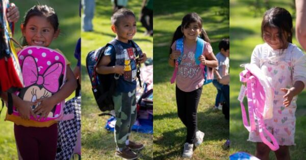School supplies distributed to 242 children of local farm workers