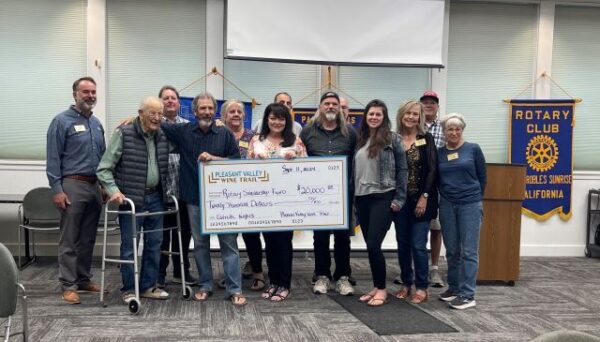 Wine trail donation boosts Paso Robles Rotary scholarships