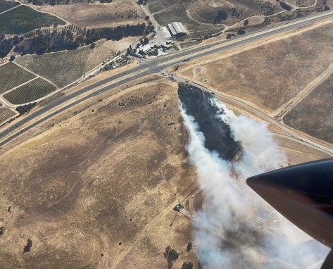 Vegetation fire threatens Paso Robles Landfill, contained at 11 acres