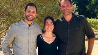Guillaume and Solène Fabre with Will Fuhrman