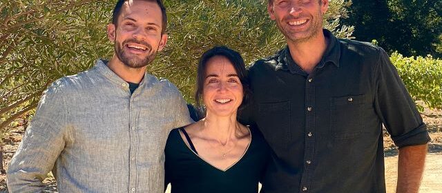 Guillaume and Solène Fabre with Will Fuhrman