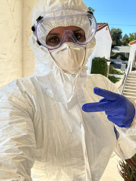 Nicole Fernandes cleaning at 1040 Chestnut St., Unit 4, in Paso Robles.