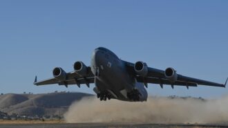 Camp Roberts sees first C-17 landing on dirt airfield