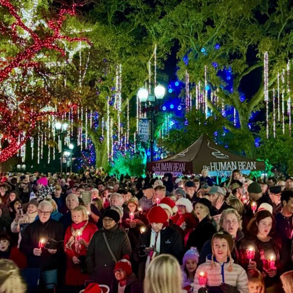 Photos: Downtown city park illuminated for the holidays
