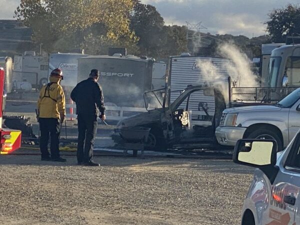 Emergency crews respond to explosive truck fire in Paso Robles