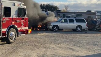 Emergency crews respond to explosive truck fire in Paso Robles